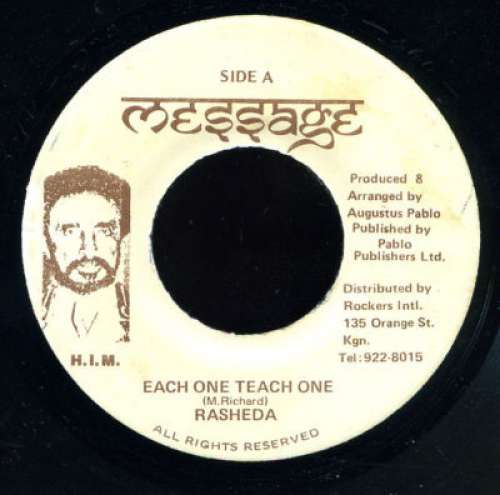 Cover Rasheda* - Each One Teach One (7) Schallplatten Ankauf
