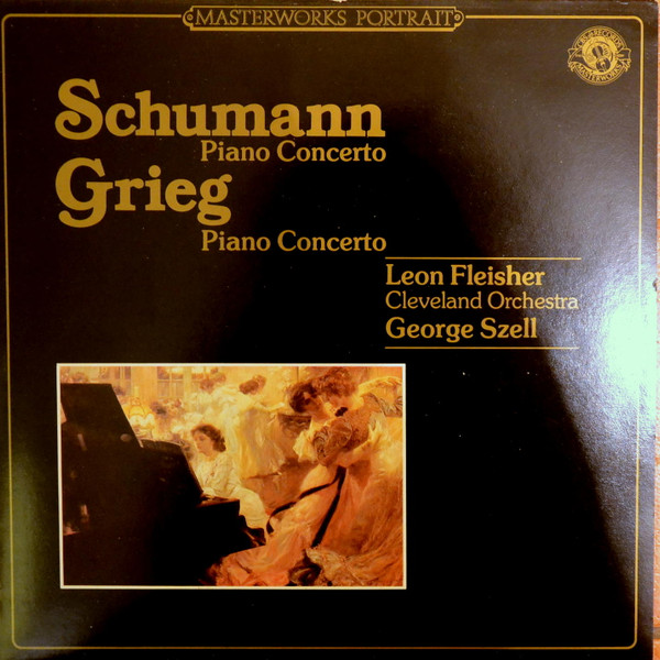 Cover zu Schumann*, Grieg* - Leon Fleisher, The Cleveland Orchestra, George Szell - Piano Concertos (LP, RE) Schallplatten Ankauf
