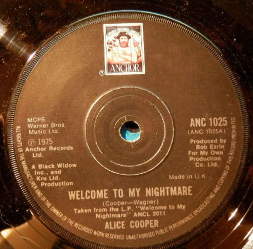 Cover Alice Cooper (2) - Welcome To My Nightmare (7, Single) Schallplatten Ankauf