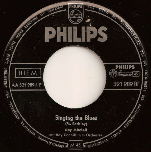 Bild Guy Mitchell - Singing The Blues (7, Single) Schallplatten Ankauf