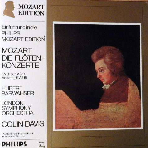 Cover Mozart* - Hubert Barwahser - London Symphony Orchestra - Colin Davis* - Die Flötenkonzerte KV 313, KV 314, Andante KV 315 (LP) Schallplatten Ankauf