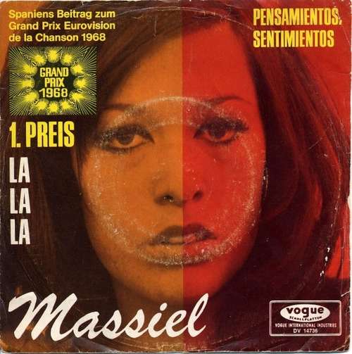Cover Massiel - La, La, La (7, Single) Schallplatten Ankauf