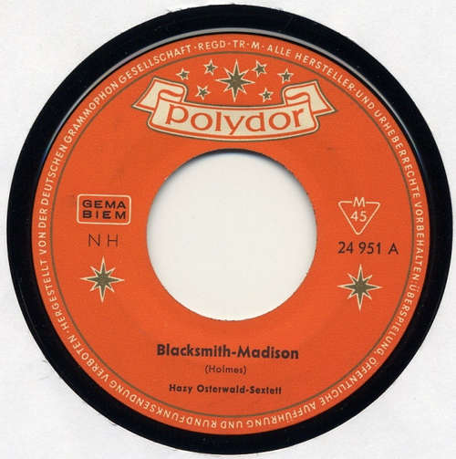 Cover Hazy Osterwald-Sextett* - Blacksmith-Madison / Alabama-Madison (7, Single, Mono) Schallplatten Ankauf