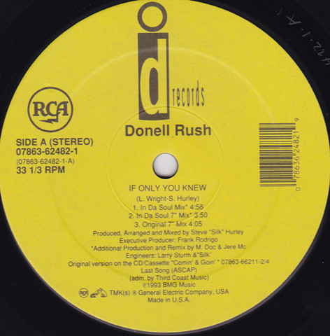 Cover Donell Rush* - If Only You Knew (12) Schallplatten Ankauf