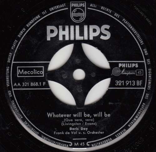 Cover Doris Day - Whatever Will Be, Will Be (Que Sera, Sera) / You Made Me Love You (I Didn't Want To Do It) (7, Single, Mono) Schallplatten Ankauf