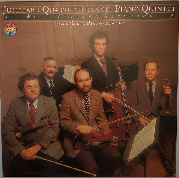 Cover Franck*, Wolf*, Juilliard Quartet*, Jorge Bolet - Franck: Piano Quintet, Wolf: Italian Serenade (LP) Schallplatten Ankauf