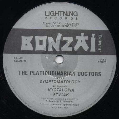 Cover The Platidudinarian Doctors - Symptomatology (12) Schallplatten Ankauf