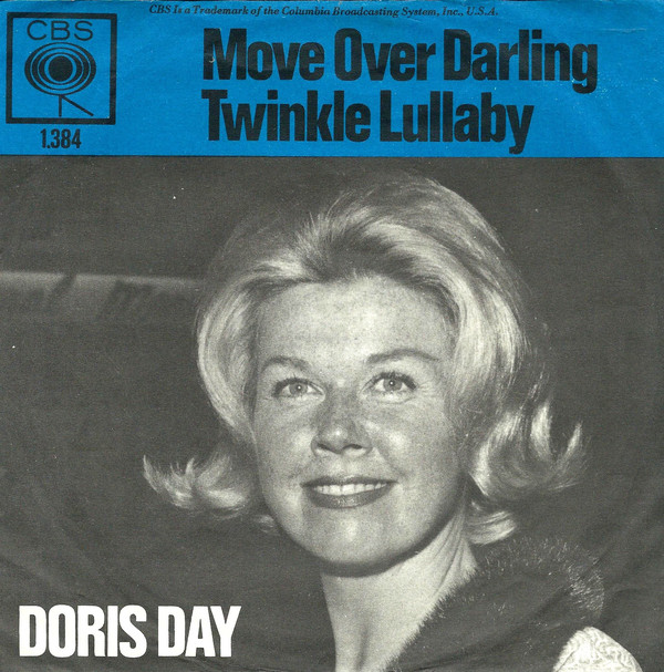 Cover Doris Day - Move Over Darling / Twinkle Lullaby (7, Single, Blu) Schallplatten Ankauf
