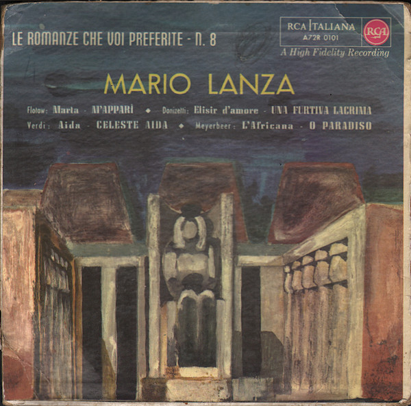 Cover Mario Lanza, Flotow*, Donizetti*, Verdi*, Meyerbeer* - Marta / Elisir D'Amore / Aida / L'Africana (7, EP, Mono) Schallplatten Ankauf