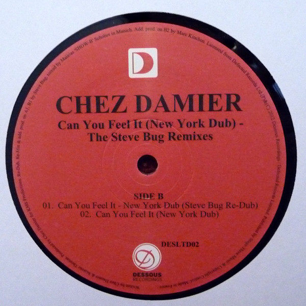 Cover Chez Damier - Can You Feel It (New York Dub) - The Steve Bug Remixes (12, Ltd) Schallplatten Ankauf