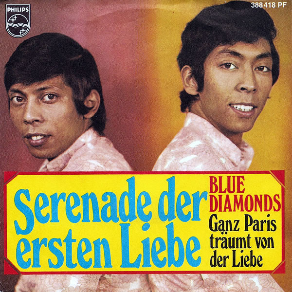 Cover Blue Diamonds* - Ganz Paris Träumt Von Der Liebe / Serenade Der Ersten Liebe (7, Single, Mono) Schallplatten Ankauf