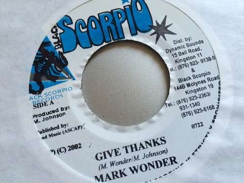 Cover Mark Wonder - Give Thanks (7) Schallplatten Ankauf