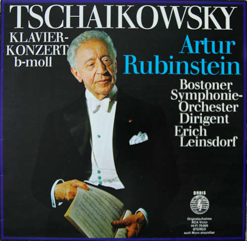 Cover Tschaikowsky* - Artur Rubinstein*, Bostoner Symphonie-Orchester* , Dirigent Erich Leinsdorf - Klavierkonzert B-Moll (LP, Club) Schallplatten Ankauf
