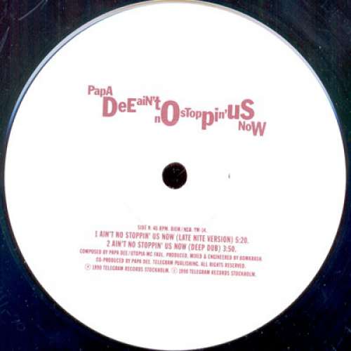 Cover Papa Dee - Ain't No Stoppin' Us Now (12) Schallplatten Ankauf