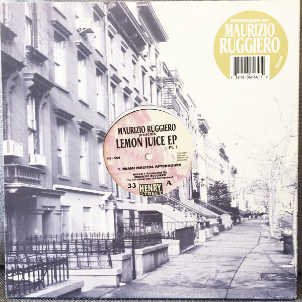 Cover Maurizio Ruggiero - Lemon Juice EP Pt.1 (12, EP) Schallplatten Ankauf