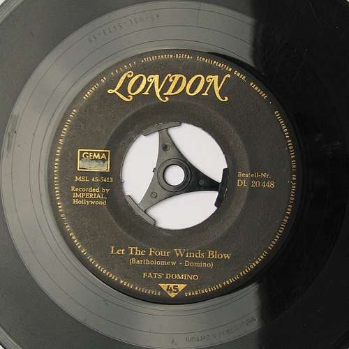 Cover Fats Domino - Let The Four Winds Blow (7, Single) Schallplatten Ankauf