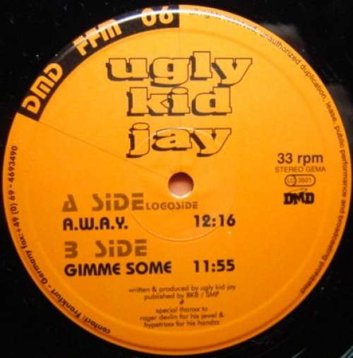 Cover Ugly Kid Jay - A.W.A.Y. / Gimme Some (12) Schallplatten Ankauf
