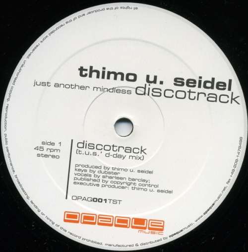 Cover Thimo U. Seidel - Discotrack (12) Schallplatten Ankauf