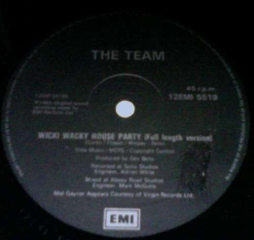 Cover The Team - Wicki Wacky House Party (12) Schallplatten Ankauf