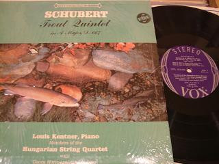 Cover Schubert* : Louis Kentner, Georg Hörtnagel, Hungarian String Quartet* - Trout Quintet In A Major, D. 677 (Op. 114) (LP) Schallplatten Ankauf