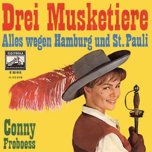Cover Conny Froboess - Drei Musketiere (7, Single) Schallplatten Ankauf