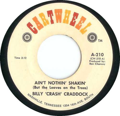 Cover Billy 'Crash' Craddock - Ain't Nothin' Shakin' (But The Leaves On The Trees) / She's My Angel (7, Single) Schallplatten Ankauf