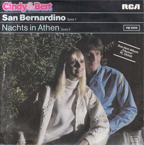 Cover Cindy & Bert - San Bernardino (7, Single) Schallplatten Ankauf