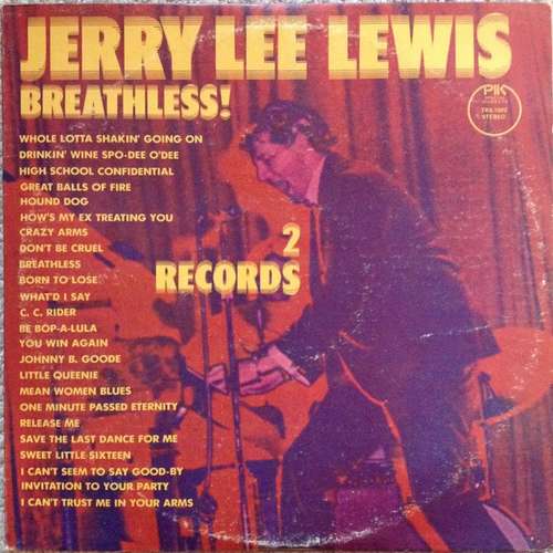 Cover Jerry Lee Lewis - Breathless! (2xLP, Comp) Schallplatten Ankauf