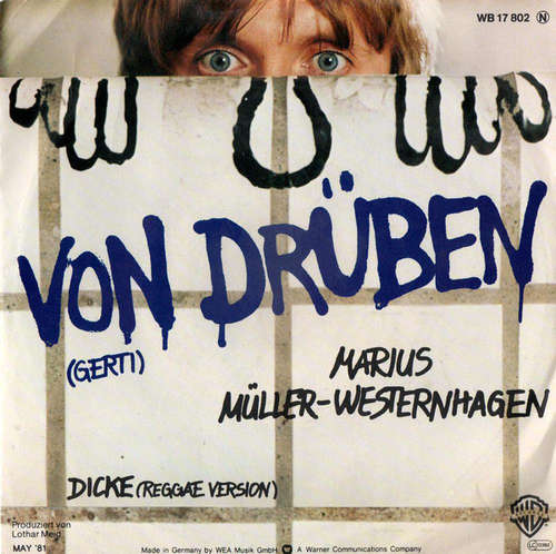 Cover Marius Müller-Westernhagen - Von Drüben (Gerti) (7, Single) Schallplatten Ankauf