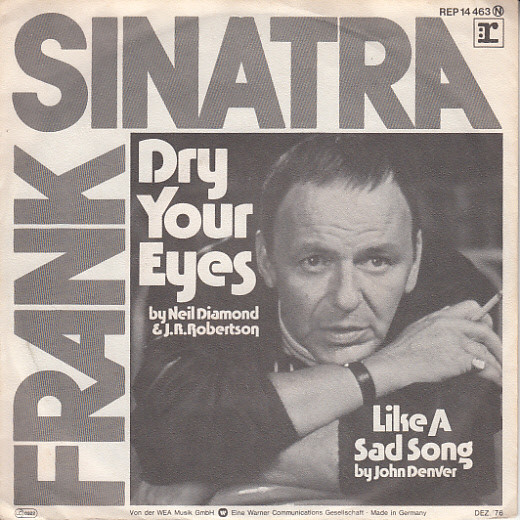 Cover Frank Sinatra - Dry Your Eyes (7, Single) Schallplatten Ankauf