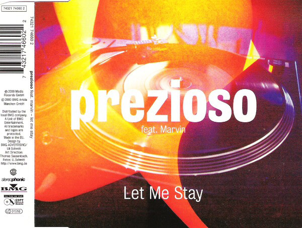 Cover Prezioso Feat. Marvin - Let Me Stay (CD, Maxi) Schallplatten Ankauf