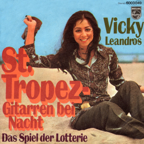 Cover Vicky Leandros - St. Tropez - Gitarren Bei Nacht (7, Single) Schallplatten Ankauf