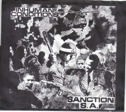 Cover Inhuman Conditions - Sanction S.A. (7, mar) Schallplatten Ankauf