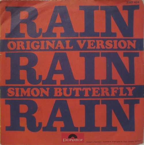 Cover Simon Butterfly - Rain Rain Rain (Original Version) (7, Single) Schallplatten Ankauf