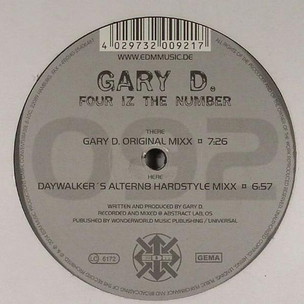 Cover Gary D. - Four Iz The Number (12) Schallplatten Ankauf