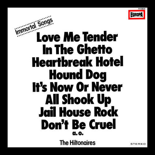 Cover The Hiltonaires - Immortal Songs (LP) Schallplatten Ankauf
