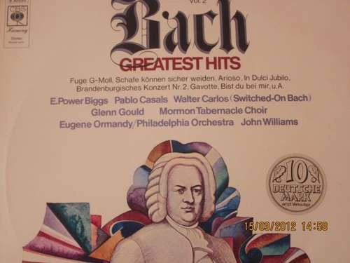 Cover Johann Sebastian Bach - Greatest Hits Vol.2 (LP, Comp) Schallplatten Ankauf