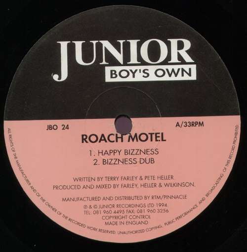 Cover Roach Motel - Happy Bizzness / Wild Luv (12) Schallplatten Ankauf