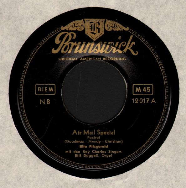 Cover Ella Fitzgerald - Air Mail Special / Ding Dong Boogie (7, Single) Schallplatten Ankauf