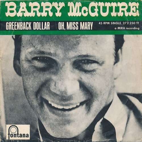 Cover Barry McGuire - Greenback Dollar (7, Single, Mono) Schallplatten Ankauf