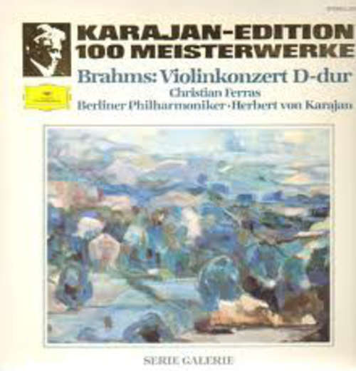 Cover Brahms* - Christian Ferras - Herbert von Karajan - Berliner Philharmoniker - Violinkonzert D-Dur (LP, RE) Schallplatten Ankauf