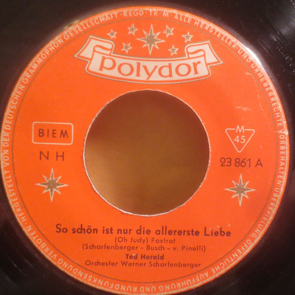 Cover Ted Herold - So Schön Ist Nur Die Allererste Liebe (Oh Judy) (7, Single, Mono) Schallplatten Ankauf