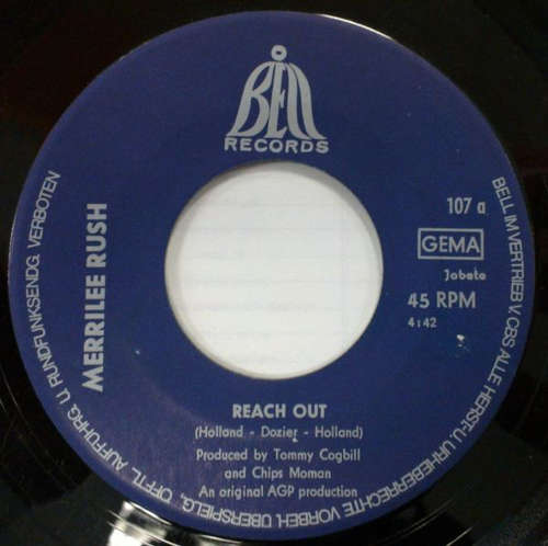 Cover Merrilee Rush - Reach Out / Love Street (7, Single) Schallplatten Ankauf
