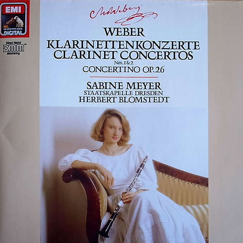 Cover Weber* - Sabine Meyer, Staatskapelle Dresden, Herbert Blomstedt - Klarinettenkonzerte / Clarinet Concertos Concertino (LP, Album, Club) Schallplatten Ankauf