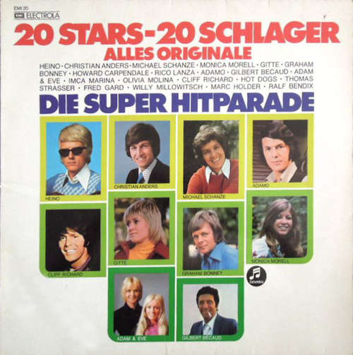 Cover Various - Die Super Hitparade (20 Stars-20 Schlager Alles Originale) (LP, Comp) Schallplatten Ankauf