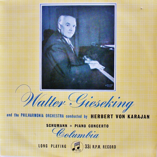 Cover Schumann*, Walter Gieseking And The Philharmonia Orchestra Conducted By Herbert Von Karajan - Concerto In A Minor, Op.54 (10) Schallplatten Ankauf
