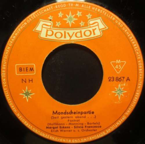 Cover Margot Eskens, Silvio Francesco - Mondscheinpartie (Seit Gestern Abend...) (7, Single, Mono) Schallplatten Ankauf