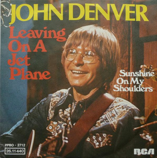Cover John Denver - Leaving On A Jetplane (7, Single) Schallplatten Ankauf