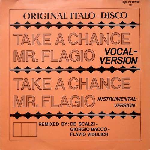 Cover Mr. Flagio - Take A Chance (12) Schallplatten Ankauf