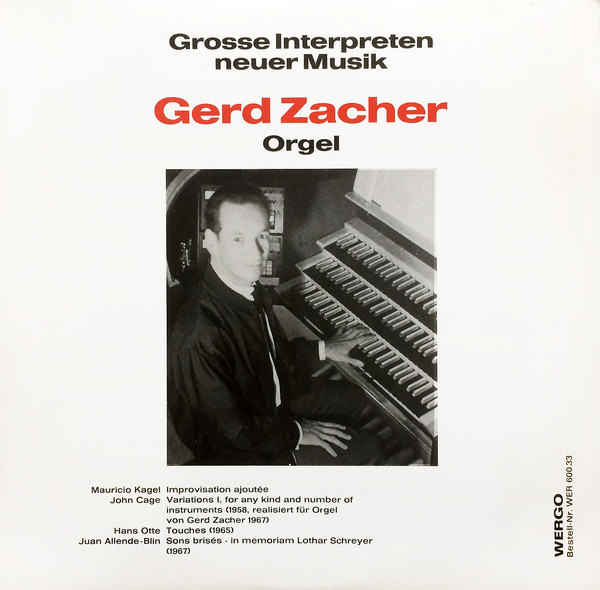 Cover Gerd Zacher - Orgel (LP, Album) Schallplatten Ankauf